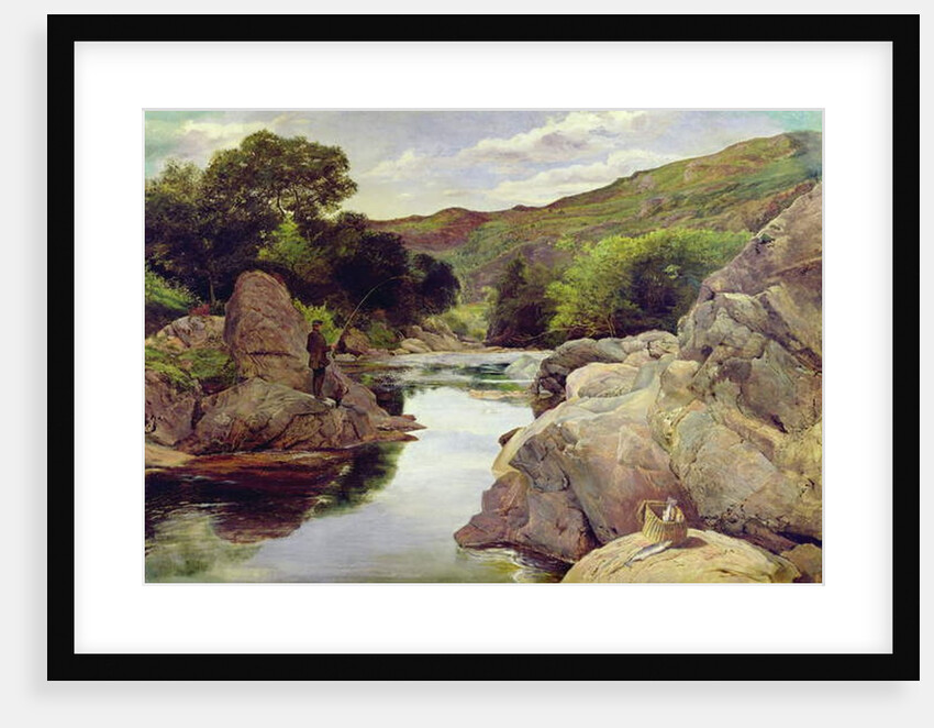 Glenfinlas with Millais Fishing, 1853 by William Henry Millais