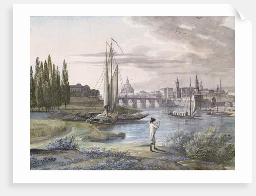 View of Dresden and the River Elbe, 1806 by C. Roes