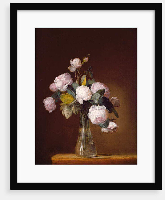 Roses on a Stone Ledge by Jean-Louis Prevost