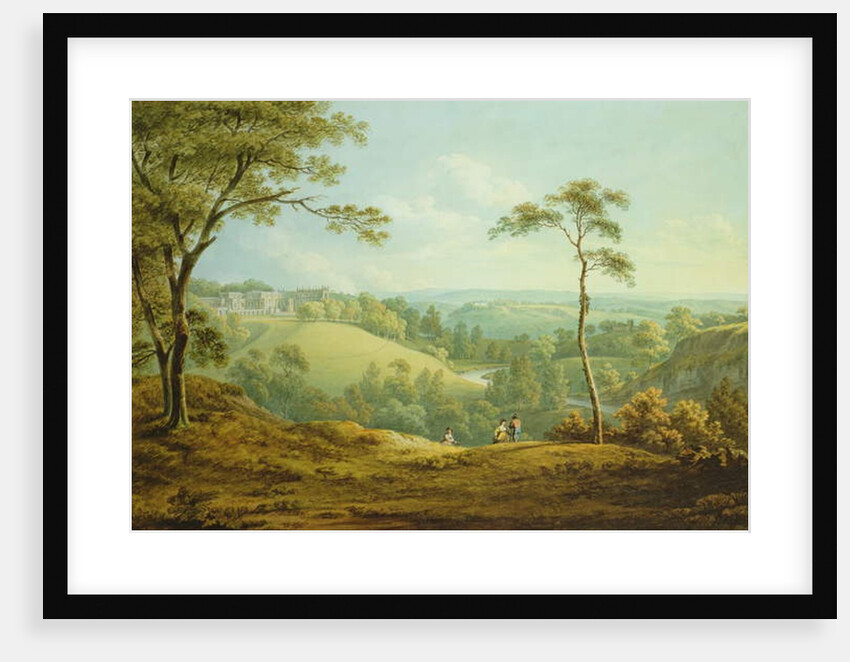 The Bishop's Palace, Auckland Castle, with the Deercote Beyond by John Warwick Smith