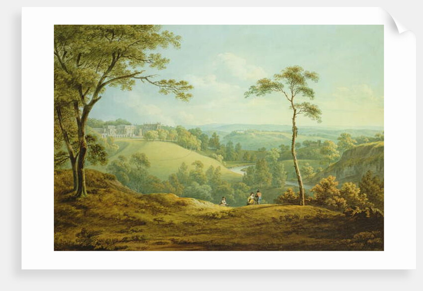 The Bishop's Palace, Auckland Castle, with the Deercote Beyond by John Warwick Smith