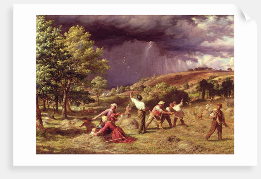A Thunder Shower, 1859 by James Thomas Linnell