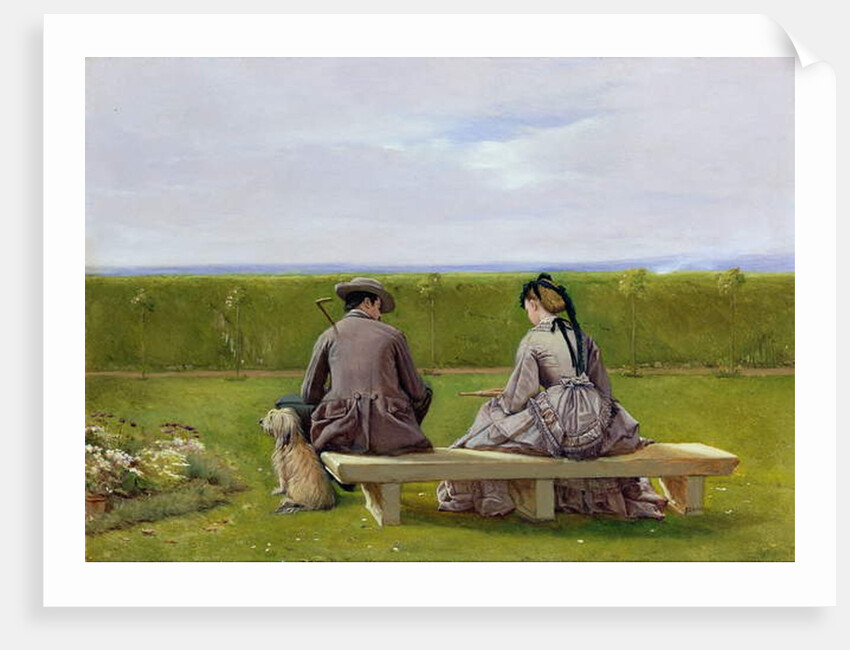 The Bench by the Sea by Eyre Crowe