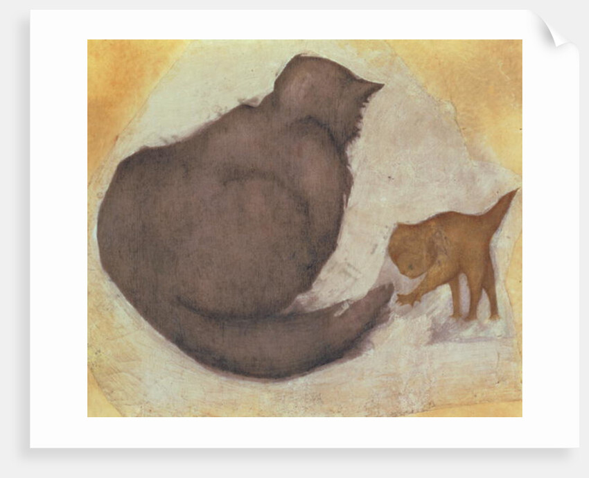 Cat and Kitten by Edward Coley Burne-Jones