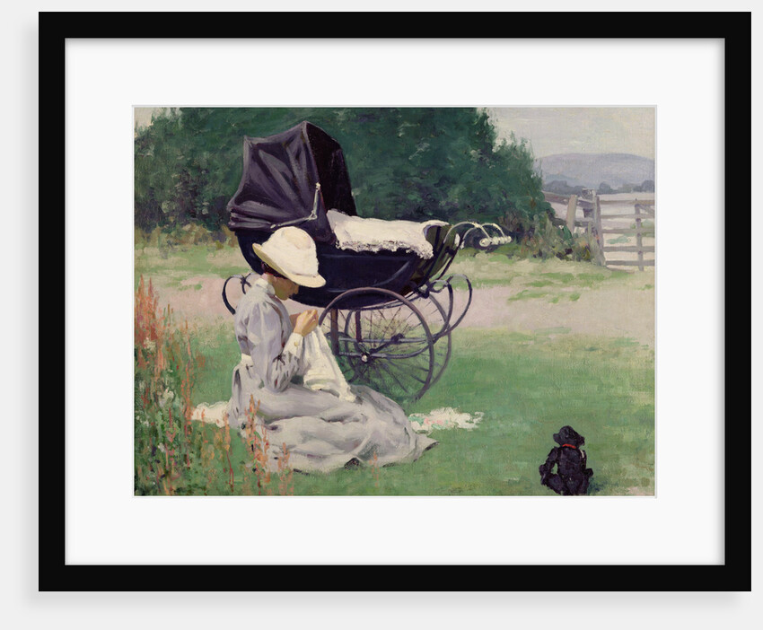 Sewing in the Sun, 1913 by Brake Baldwin