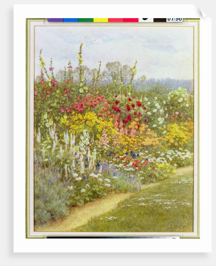 A Herbaceous Border by Helen Allingham