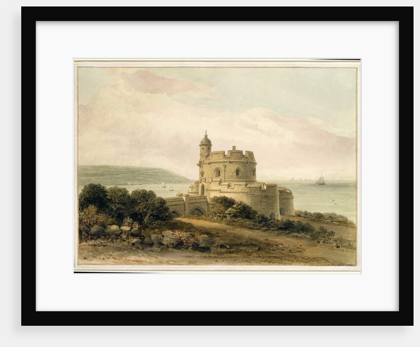 St. Mawes Castle, Cornwall, 1821 by John Chessell Buckler