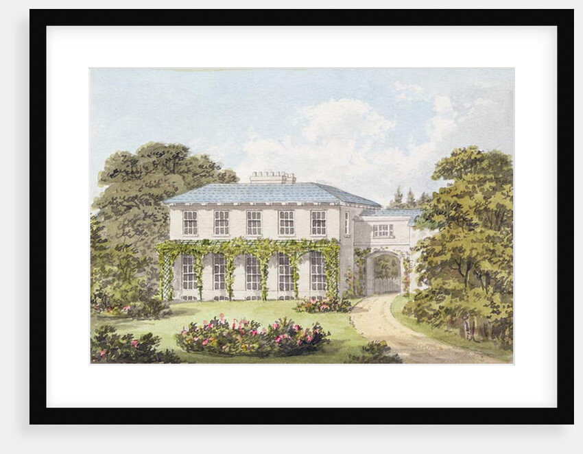 Design for the South Front of a House on Clapham Common for William Holme by Humphry Repton