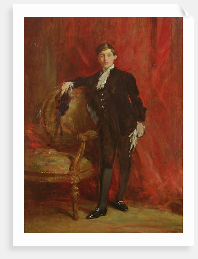 Lord Michelham dressed as a Pageboy, for the Coronation of George V, c.1910 by Samuel Luke Fildes