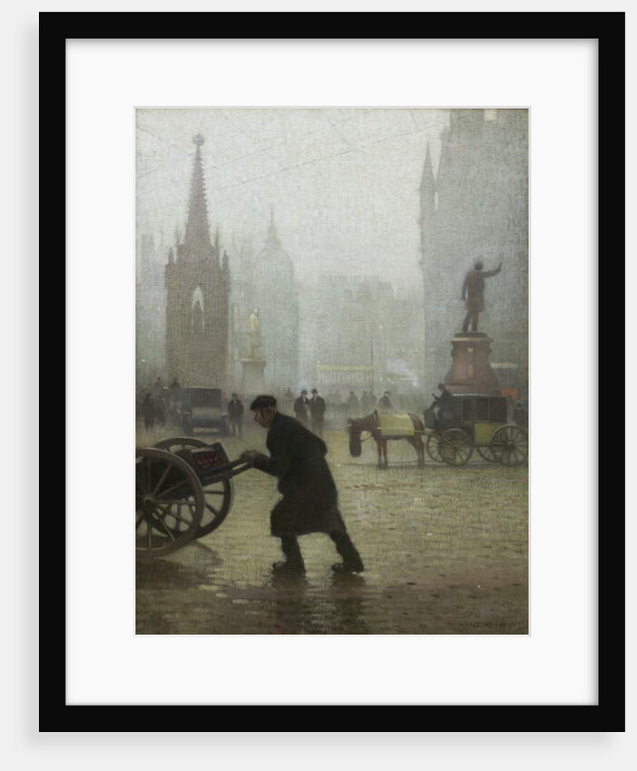 Albert Square, Manchester, 1910 by Adolphe Valette