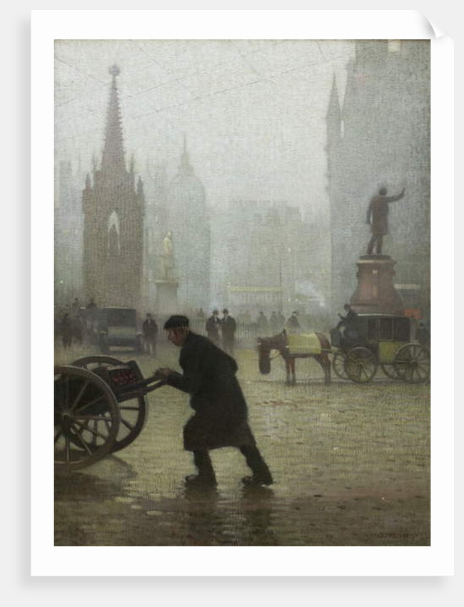 Albert Square, Manchester, 1910 by Adolphe Valette