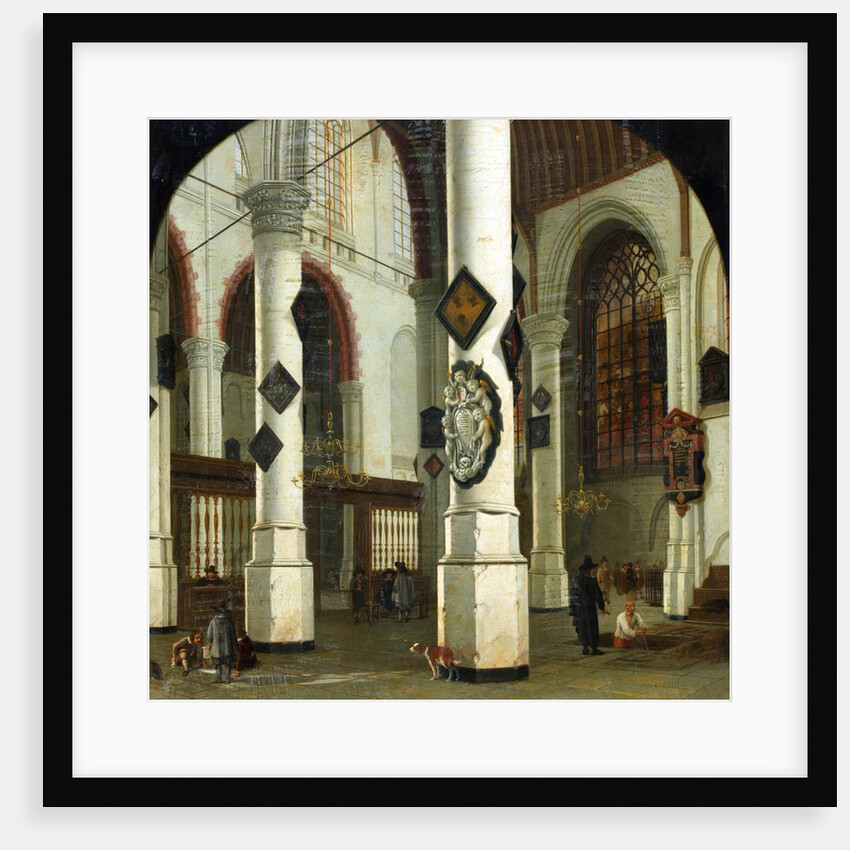 Interior of the Oude Kerk at Delft, 1660-75 by Hendrik Cornelisz. van Vliet