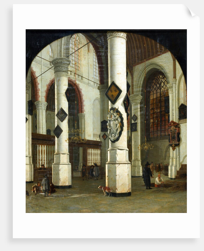 Interior of the Oude Kerk at Delft, 1660-75 by Hendrik Cornelisz. van Vliet