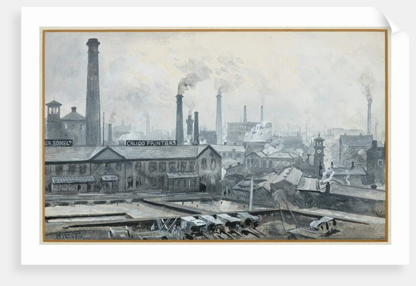 View from London Road Station, Hoyle's Print Works by Henry Edward Tidmarsh
