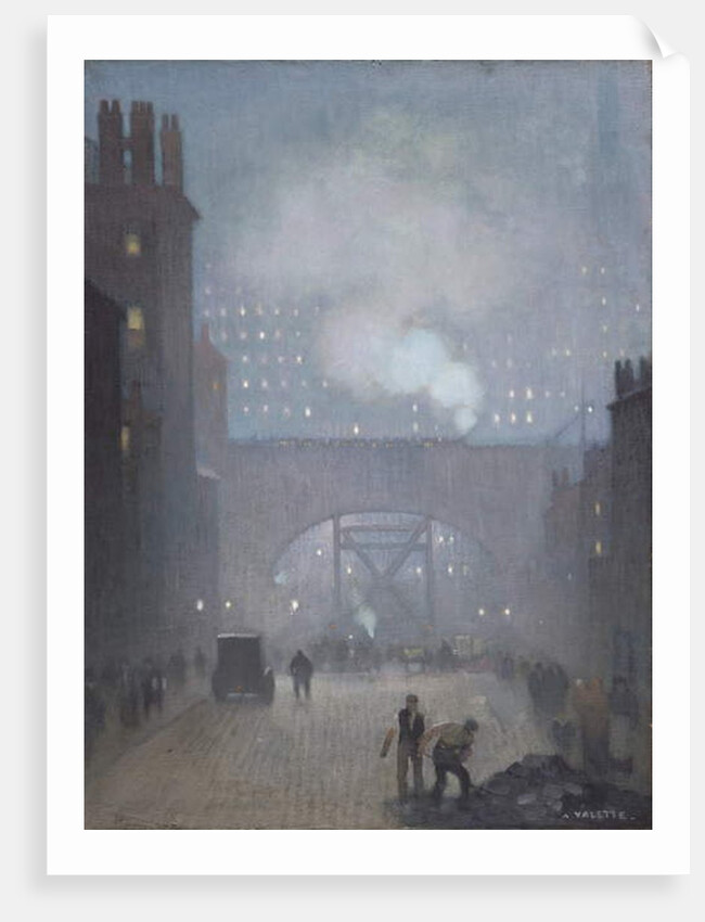 York Street leading to Charles Street, Manchester, 1913 by Adolphe Valette