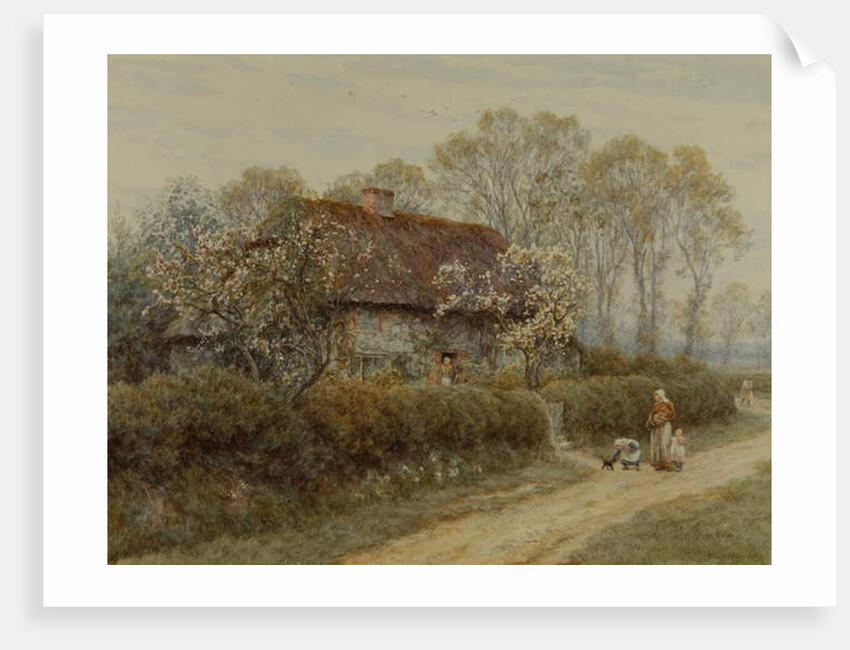 A Cottage at Freshwater Gate, 1891 by Helen Allingham