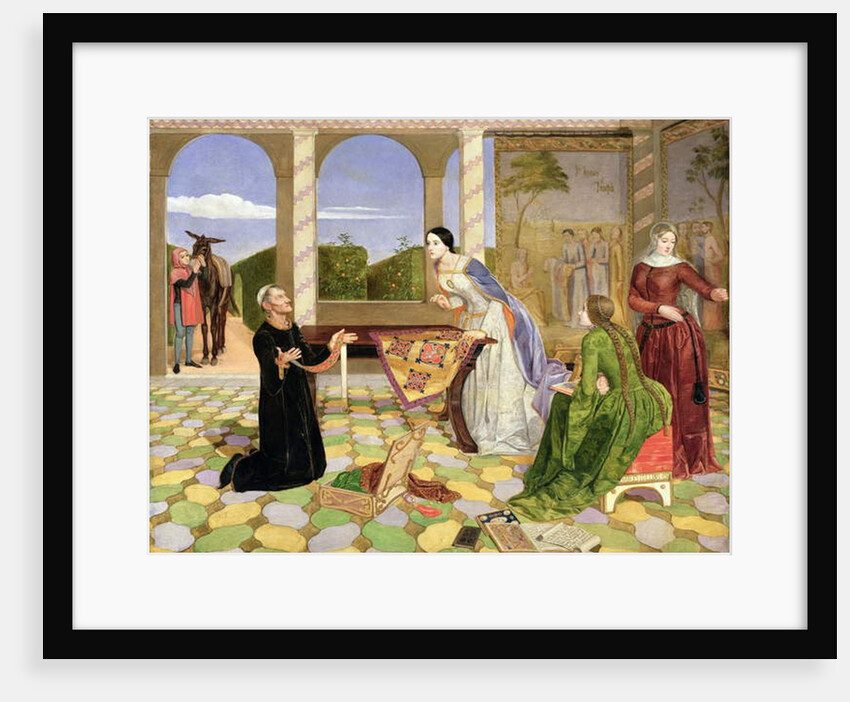 Berengaria's alarm for the safety of her husband, Richard Coeur de Lion, 1850 by Charles Alston Collins