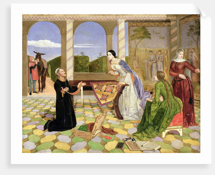 Berengaria's alarm for the safety of her husband, Richard Coeur de Lion, 1850 by Charles Alston Collins