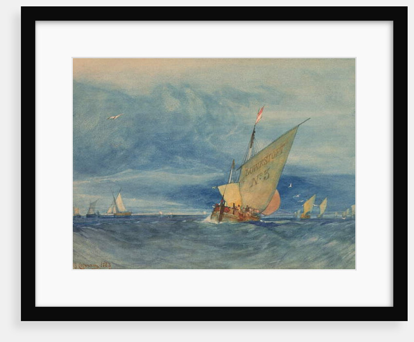 Off Lowestoft: Fresh Breeze, 1833 by John Sell Cotman