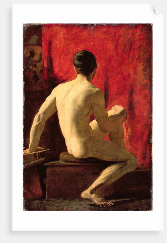 Seated Male Model by William Etty