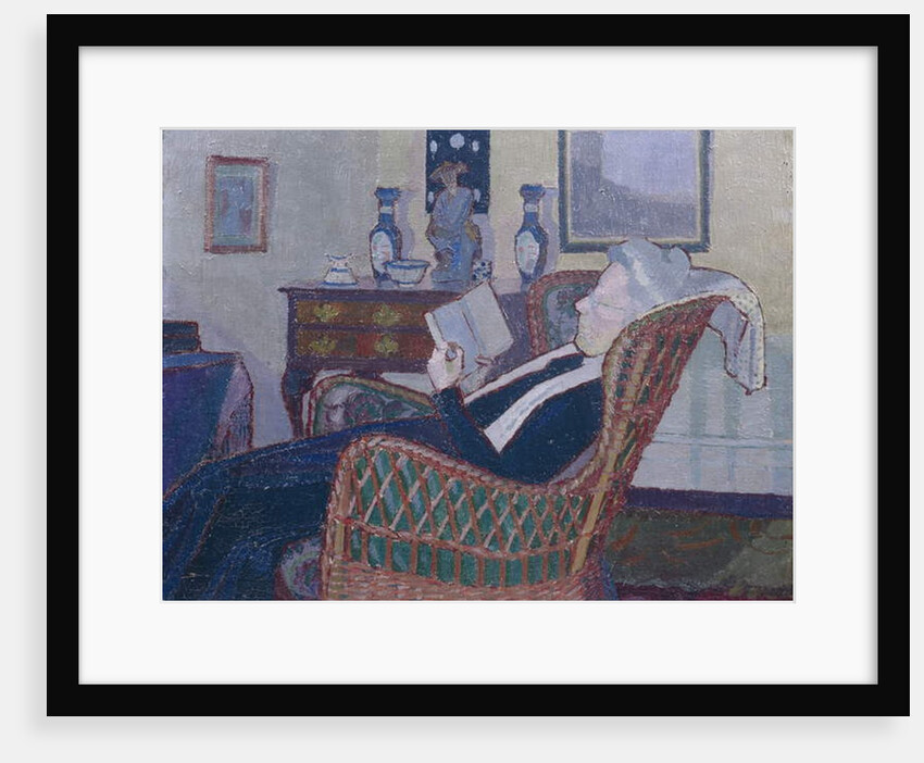 Interior with Artist's Mother 1917-18 by Harold Gilman