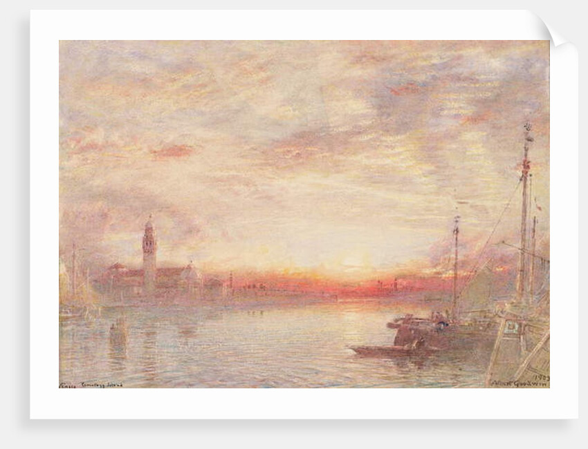 Venice, Cemetery Island, 1903 by Albert Goodwin