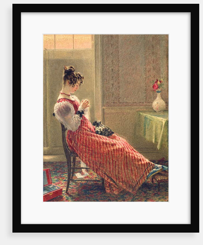 Lady Sewing, c.1830 by William Henry Hunt