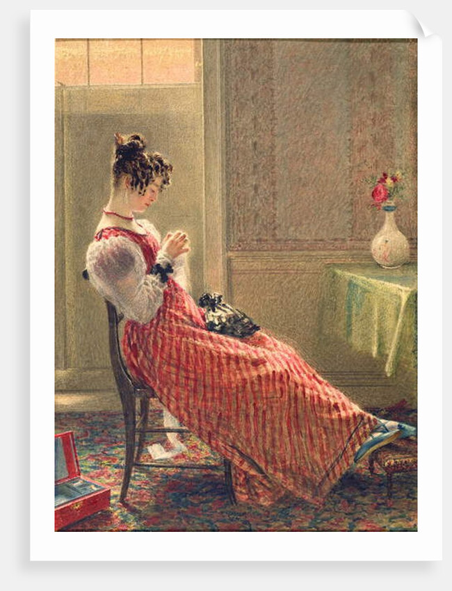 Lady Sewing, c.1830 by William Henry Hunt