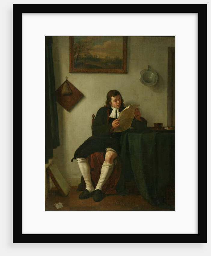 Interior with a Man Reading, 1784 or 1789 by Jan the Younger Ekels
