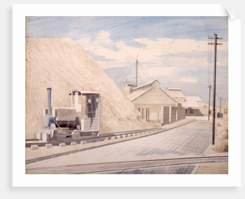 Cement Works, 1934 by Eric Ravilious