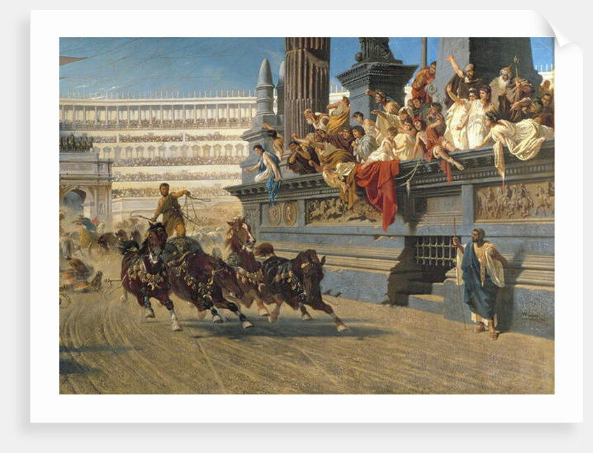 The Chariot Race, c.1882 by Alexander von Wagner