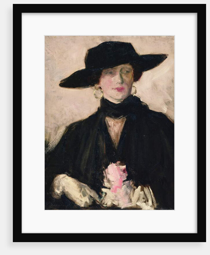 Lady in a Black Hat by Francis Campbell Boileau Cadell