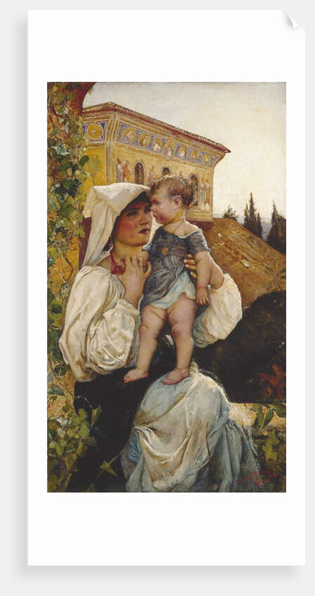 An Italian Mother and Child, 1886 by Annie Louisa Swynnerton