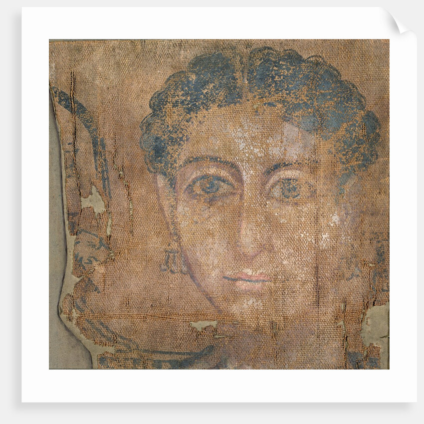 Head of a young woman, c.100-300 by Egyptian Egyptian