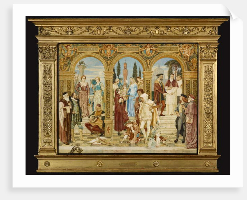 The Apotheosis of Italian Art, 1885-86 by Walter Crane