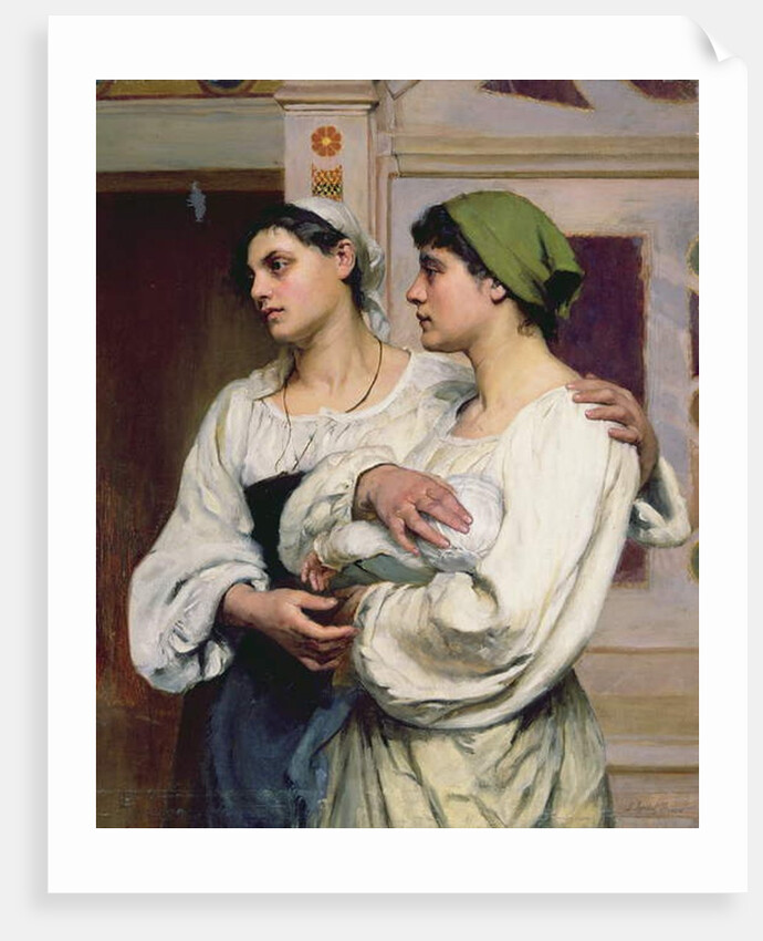 Italian women in church by Susan Isabel Dacre