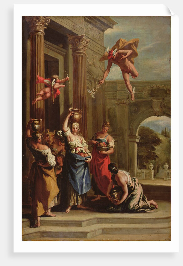 Mercury, Herse and Aglauros by Sebastiano (school of) Ricci