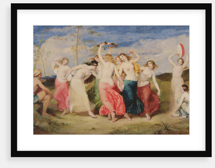 Mercury Instructing the Nymphs in Dance, 1848 by Frederick Richard Pickersgill