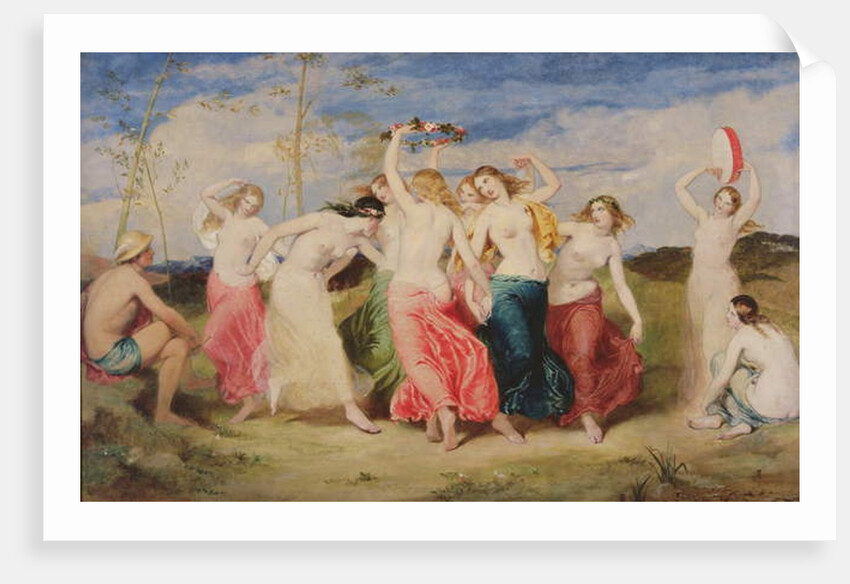 Mercury Instructing the Nymphs in Dance, 1848 by Frederick Richard Pickersgill