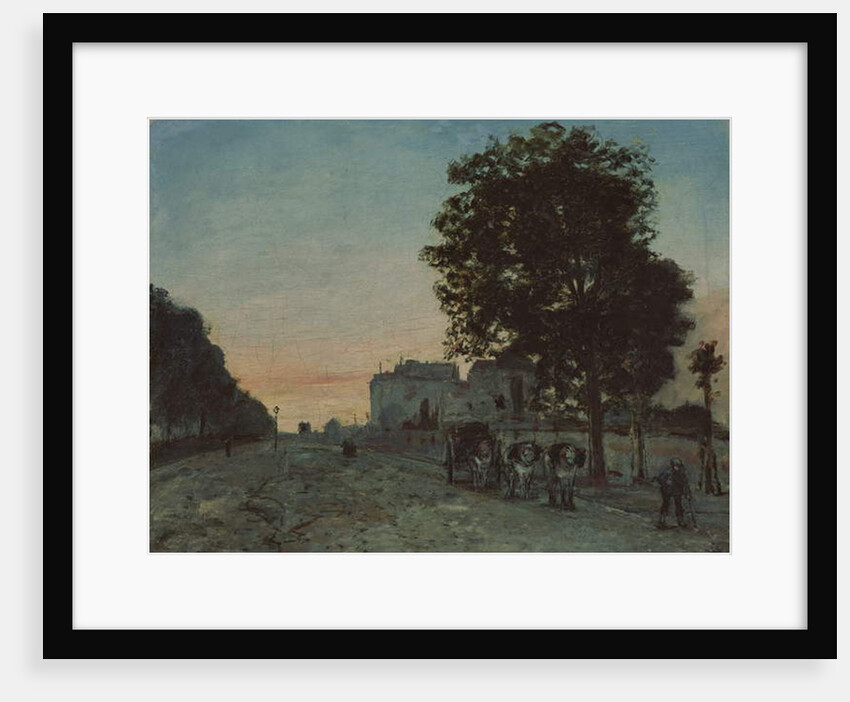 Le Boulevard Jourdan, Paris, 1865 by Johan-Barthold Jongkind