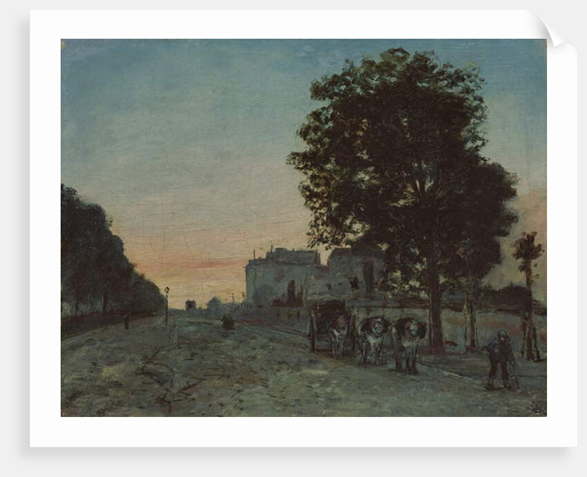 Le Boulevard Jourdan, Paris, 1865 by Johan-Barthold Jongkind