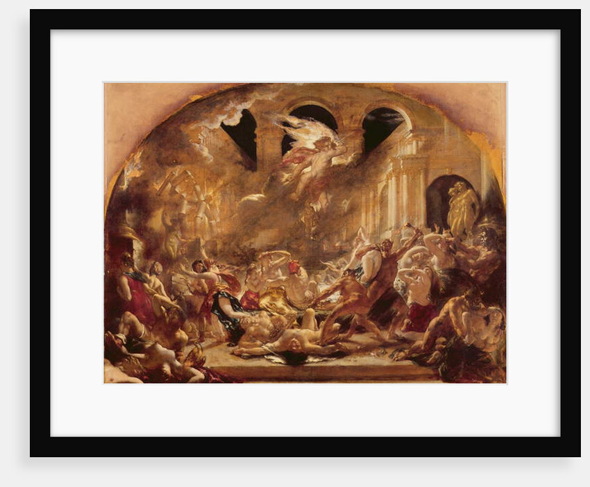 The Destroying Angel and Daemons of Evil Interrupting the Orgies of the Vicious and Intemperate by William Etty