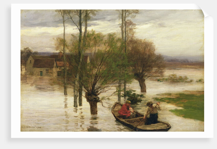 A Flood, 1876 by Leon Augustin Lhermitte