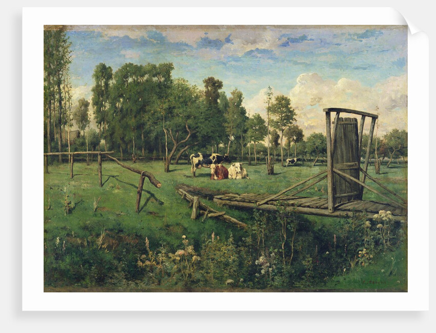 A Pasture in Normandy by Constant-Emile Troyon