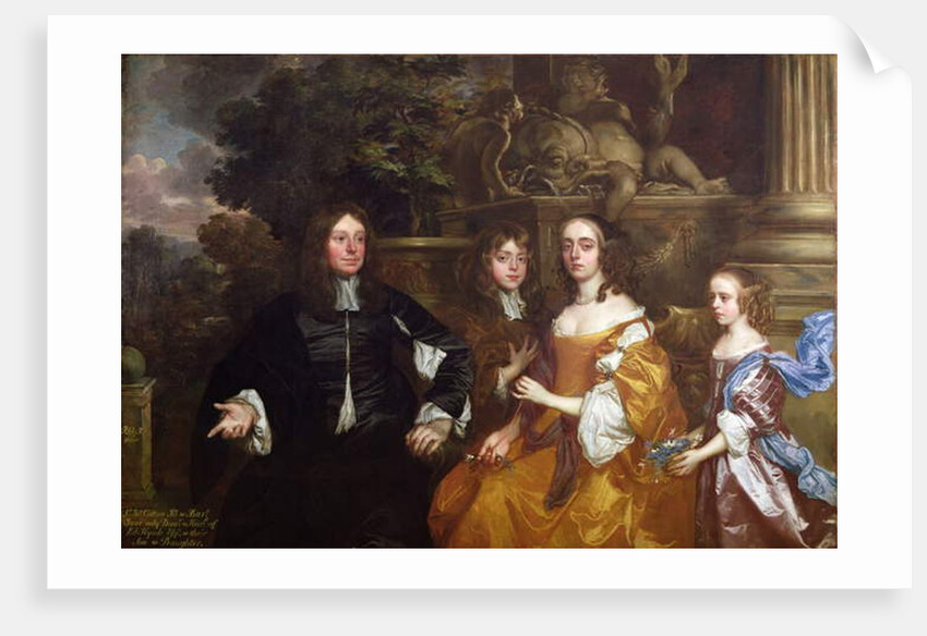 Sir John Cotton and His Family, 1660 by Peter Lely