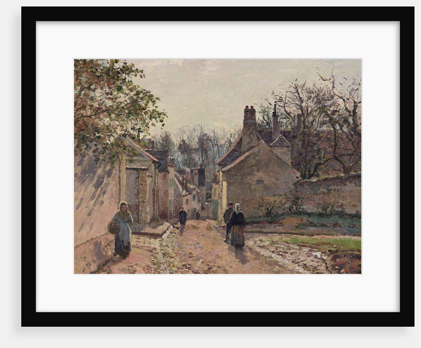 A Village Street, Louveciennes, 1871 by Camille Pissarro