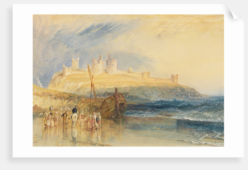 Dunstanborough Castle, Northumberland, c.1829 by Joseph Mallord William Turner