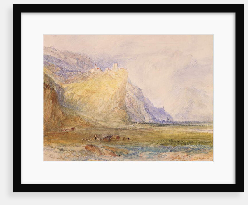 Domleschg Valley, looking South east, towards Schloss Ortenstein, c.1853 by Joseph Mallord William Turner