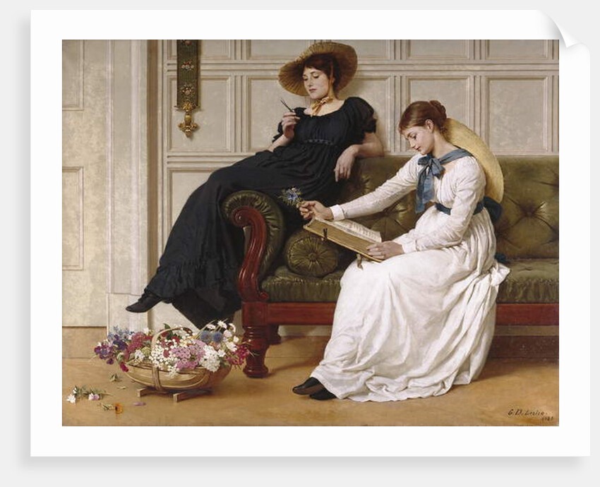 The Language of Flowers, 1885 by George Dunlop Leslie