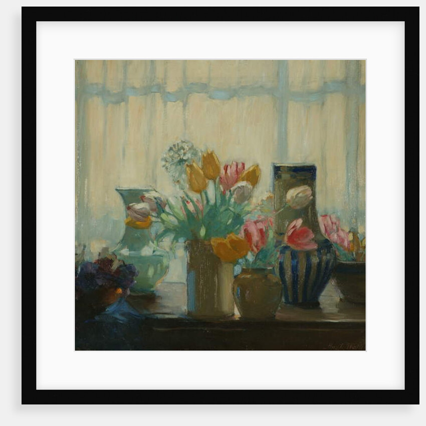 Flowers in the Window, 1922 by Hugh Wallis